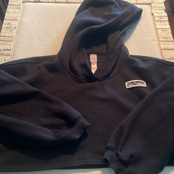 Savage x Fenty ESSENTIAL RACER CROPPED HOODIE 1X - Picture 6 of 13